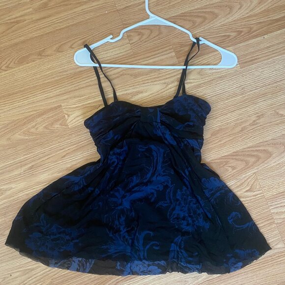 Mesh Spaghetti Strap Tank Top - Picture 1 of 4